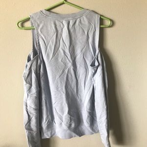 Garage open shoulder sweatshirt